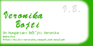 veronika bojti business card